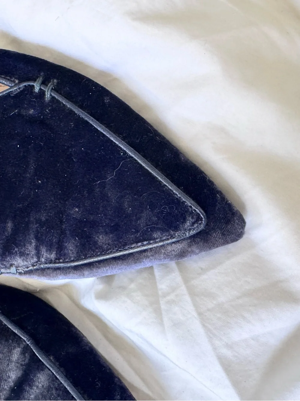 Nicholas Kirkwood Beya loafers in purple blue velvet. Size 38.5 EUC $595 retail